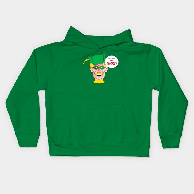 Green Arrow Kids Hoodie by BryanWestArt